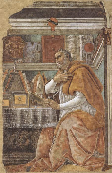  St Augustine in his Study (mk36)